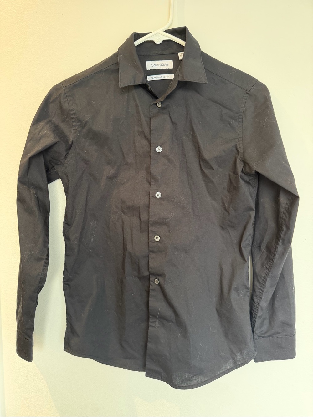 Calvin Klein Boys Black Button-Down Shirt